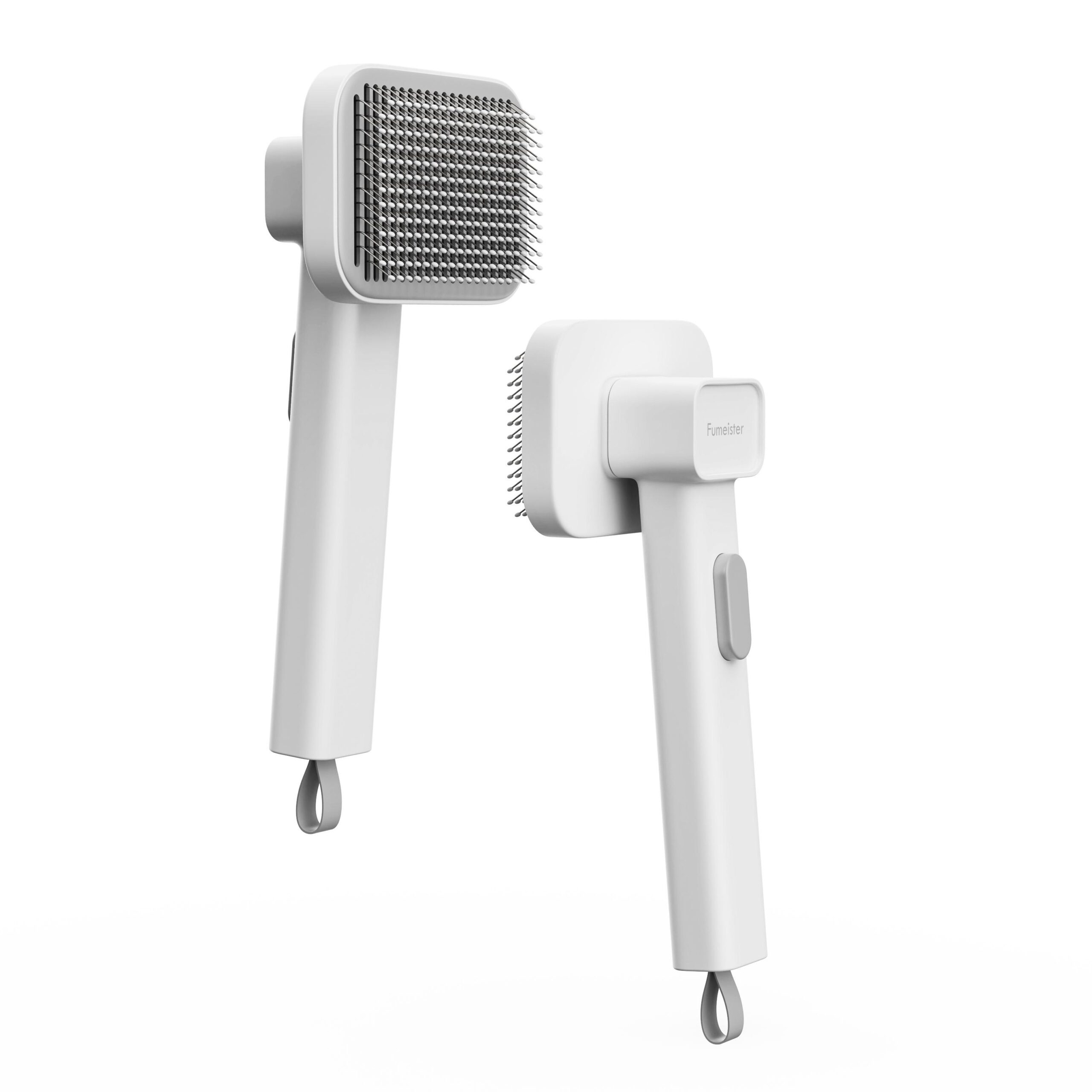 Cat brush with release button grooming brush cat comb - Image 2